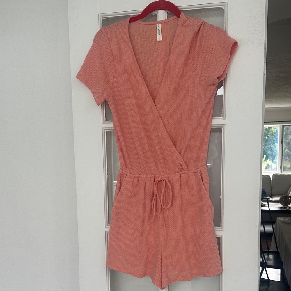 Comfy Coral Jumpsuit